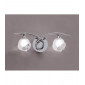 Applique murale Fragma avec interrupteur 2 Ampoules G9, chrome poli|Appliques murales|Luminaire Center
