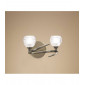 Applique murale Loop avec interrupteur 2 Ampoules G9 ECO, laiton antique|Appliques murales|Luminaire Center