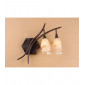 Applique murale Gaudi Right 2 Ampoules G9, marron/noir oxydé|Appliques murales|Luminaire Center