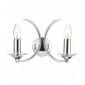 Applique murale Medusa chrome poli et cristal 2 ampoules|Appliques murales|Luminaire Center