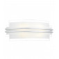 Applique murale Sector blanc et verre opale 2 ampoules|Appliques murales|Luminaire Center