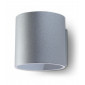 Applique murale ORBIS aluminium gris 1 ampoule|Appliques murales|Luminaire Center
