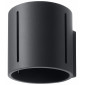 Applique murale INEZ aluminium noir 1 ampoule|Appliques murales|Luminaire Center