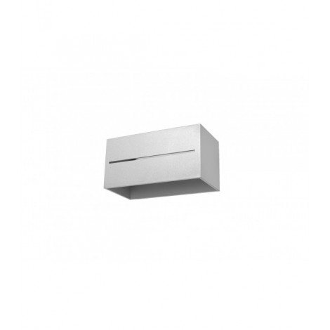 Applique murale LOBO MAXI aluminum gris 2 ampoules|Appliques murales|Luminaire Center