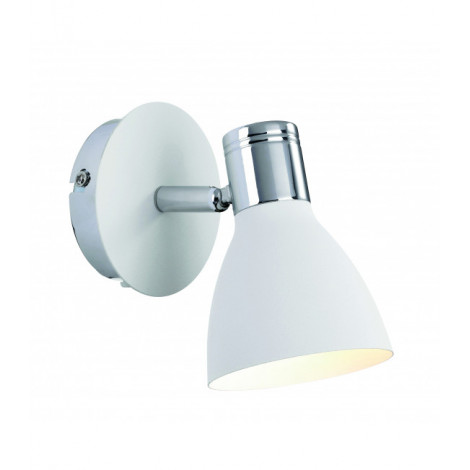 Applique murale HUSEBY chromée 1 ampoule|Appliques murales|Luminaire Center