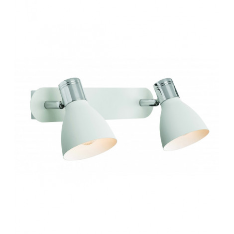Applique murale HUSEBY chromée 2 ampoules|Appliques murales|Luminaire Center