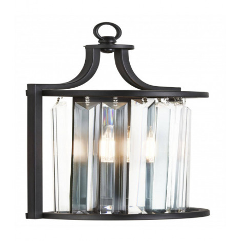 Applique murale Victoria Acier Noir mat 1 ampoule 35cm|Appliques murales|Luminaire Center