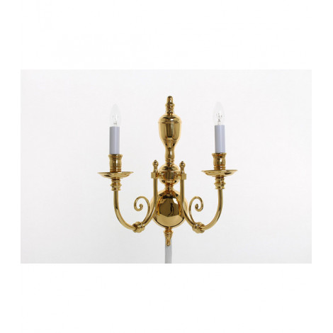 Applique murale Beveren Laiton poli 2 ampoules 36cm|Appliques murales|Luminaire Center