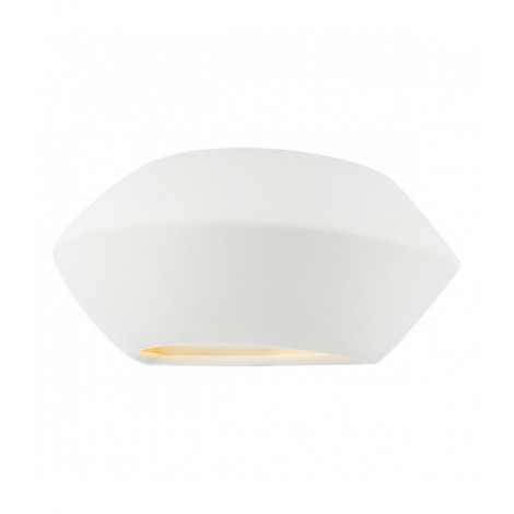 Applique murale Foden Céramique blanc 1 ampoule 14cm|Appliques murales|Luminaire Center