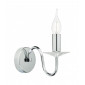Applique murale Pique Cristal,chrome poli 1 ampoule 22cm|Appliques murales|Luminaire Center