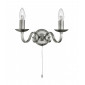Applique 2 ampoules Richmond, en argent satiné|Appliques murales|Luminaire Center