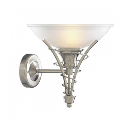 Applique murale Linéa argent satiné et verre opale|Appliques murales|Luminaire Center