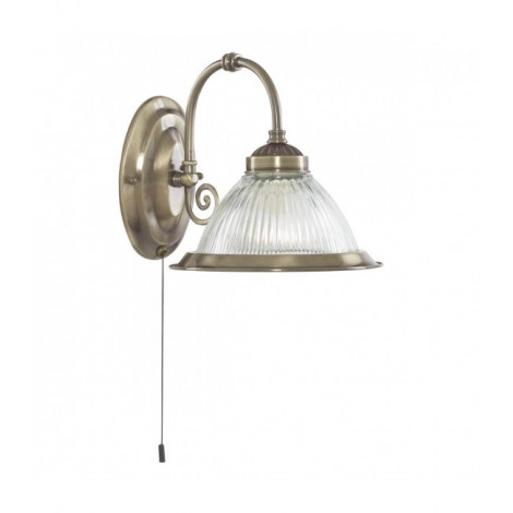 Applique Virginia, en laiton antique et verre scavo|Appliques murales|Luminaire Center