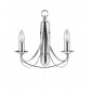 Applique 2 ampoules Maypole, en argent satiné|Appliques murales|Luminaire Center