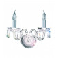 Applique 2 ampoules Hale, en chrome et cristal|Appliques murales|Luminaire Center
