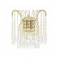 Applique 2 ampoules Waterfall, en or et cristal|Appliques murales|Luminaire Center