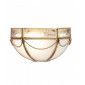 Applique Russel, laiton antique et verre givré|Appliques murales|Luminaire Center
