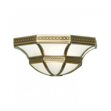 Applique Balfour, laiton antique et verre givré|Appliques murales|Luminaire Center