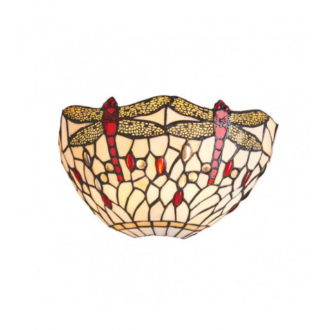 Applique Dragonfly Beige, verre et métal|Appliques murales|Luminaire Center