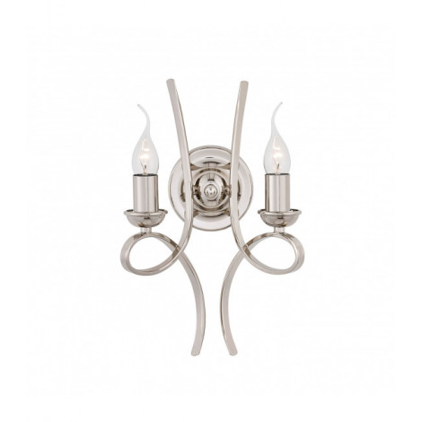 Applique 2 ampoules Penn, nickel poli|Appliques murales|Luminaire Center