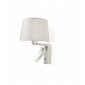 Applique Hall, zamak, blanc, sans abat-jour|Appliques murales|Luminaire Center