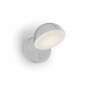 Aplique Talk, aluminium et verre, blanc mat|Appliques murales|Luminaire Center