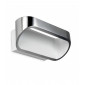 Applique LED Oval, aluminium brossé et blanc mat, 18 cm|Appliques murales|Luminaire Center