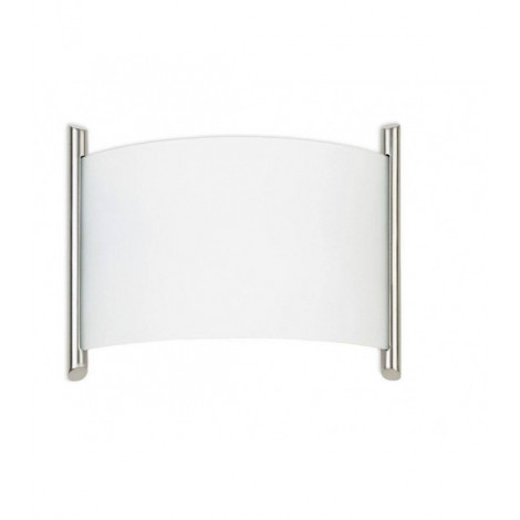 Applique Niza, Nickel satiné et verre, 31 cm|Appliques murales|Luminaire Center