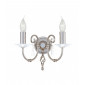 Applique Aegean, nickel poli et verre, 2 ampoules|Appliques murales|Luminaire Center