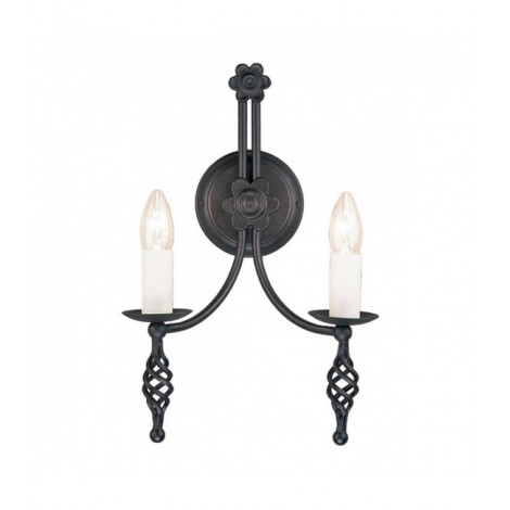 Applique Belfry, noir, 2 ampoules|Appliques murales|Luminaire Center