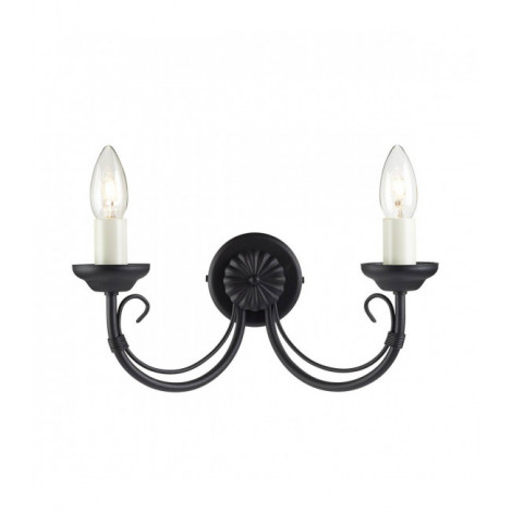 Applique Chartwell, noir, 2 ampoules|Appliques murales|Luminaire Center