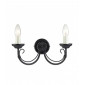 Applique Chartwell, noir, 2 ampoules|Appliques murales|Luminaire Center