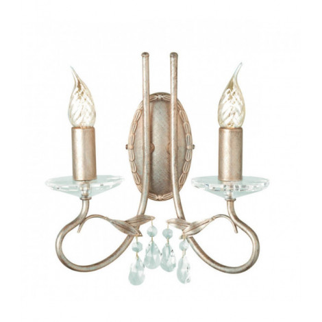 Applique Christina, argent / or, 2 ampoules|Appliques murales|Luminaire Center