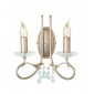 Applique Christina, argent / or, 2 ampoules|Appliques murales|Luminaire Center