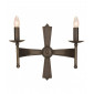Applique Cromwell, bronze vieilli, 2 ampoules|Appliques murales|Luminaire Center