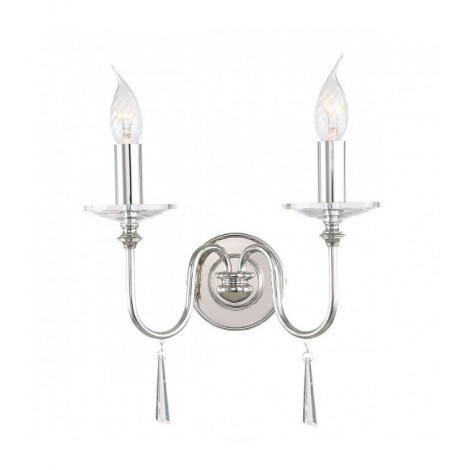 Applique Finsbury Park, nickel poli, 2 ampoules, sans abat-jour|Appliques murales|Luminaire Center