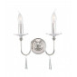 Applique Finsbury Park, nickel poli, 2 ampoules, sans abat-jour|Appliques murales|Luminaire Center