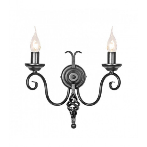Applique Harlech, noir, 2 ampoules|Appliques murales|Luminaire Center