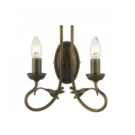 Applique Olivia, noir / or, 2 ampoules|Appliques murales|Luminaire Center