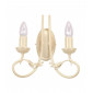 Applique Olivia, ivoire / or, 2 ampoules|Appliques murales|Luminaire Center