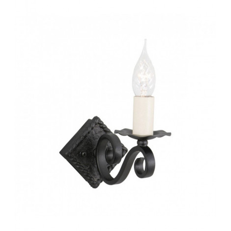 Applique Rectory 11 cm, fer forgé noir, 1 ampoule|Appliques murales|Luminaire Center