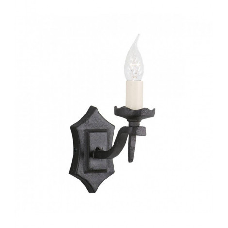 Applique Rectory, fer forgé noir, 1 ampoule|Appliques murales|Luminaire Center