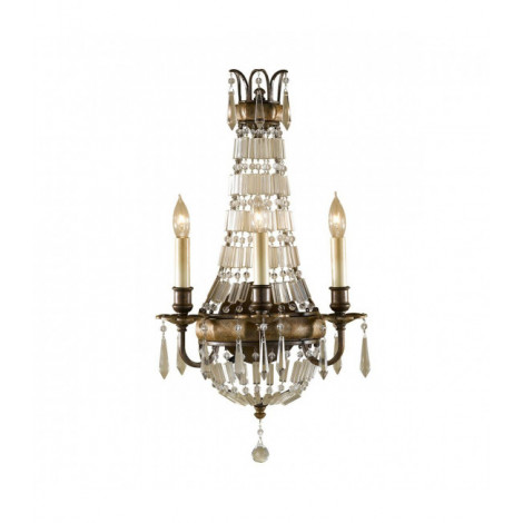 Applique Bellini, bronze oxydé et cristal|Appliques murales|Luminaire Center