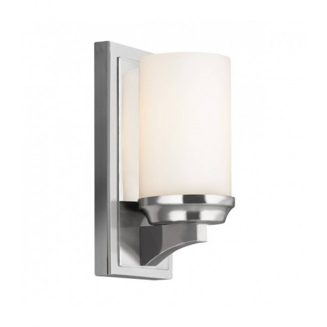 Applique Amalia, chrome poli et verre opale 24.1 cm|Appliques murales|Luminaire Center