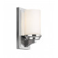 Applique Amalia, chrome poli et verre opale 24.1 cm|Appliques murales|Luminaire Center