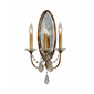 Applique bronze oxydé, décors en cristal, 3 éclairages|Appliques murales|Luminaire Center