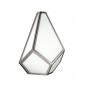 Applique Diamond, nickel poli et verre opale|Appliques murales|Luminaire Center