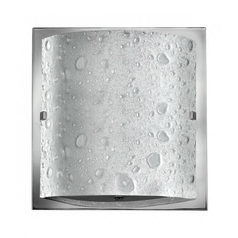 Applique Daphné, chrome poli, verre motif bulles, LED|Appliques murales|Luminaire Center