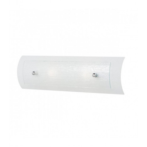 Applique Duet, verre givré et blanc, chrome poli, LED, 2 éclairages|Appliques murales|Luminaire Center