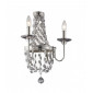 Applique Malia, nickel poli et cristal, 2 ampoules|Appliques murales|Luminaire Center